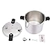 Thickened Explosion-Proof Pressure Cooker, 23 Quart Aluminium Alloy Pressure Cooker, 3 PSI Safety Valve and Gauge, Vegetables, Meats, Gas & Electric Stove Compatible