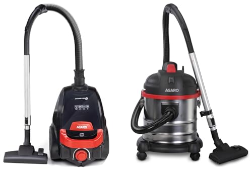 AGARO Ace 1600 Watts, 21.5 kPa Suction Power, 21 litres Wet & Dry Vacuum Cleaner ICON Bagless Vacuum Cleaner, 1600Watts