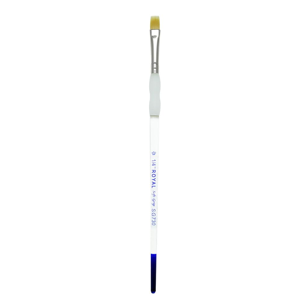 Omnia 1/2" Width Royal Brush Soft Grip Gold Taklon Artist's Comb Sg730-/2 Paintbrush