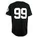 Hammer of Judge Men's 99 Baseball Jersey Embroidered Patches Sewn Black Jersey(M, Black)