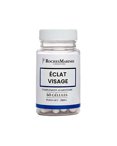 Roches Marines - Complément alimentaire Eclat visage - Sublime la peau du visage - Meilleure fermeté - 60 gélules - Développé en France Cover