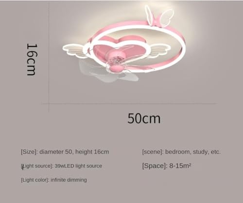 Brrskbk Butterfly Ceiling Fan With Light Pink Ceiling Fan thumb #6