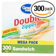 Great Value Sandwich Bags, 300 count