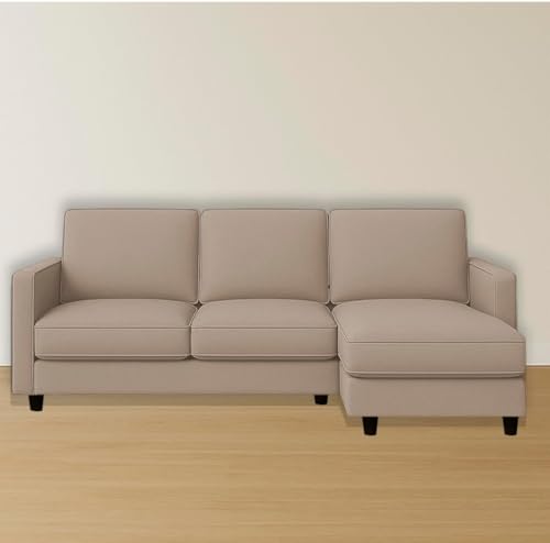 Image of The MM Furniture store Premium Fabric Sofa - Champagne (4 Seater - RHS)