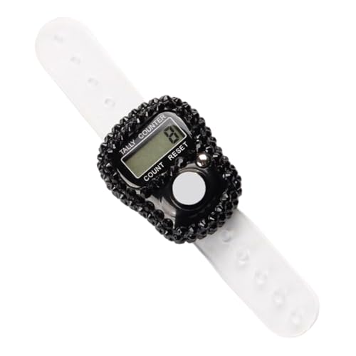 Electronic Finger Counter - Manual Clicker | Resettable LCD Screen Number Ring for Counting Laps, Knitting Rows, Inventory, Sports Activities, Adjustable Fit for Adults and Teens