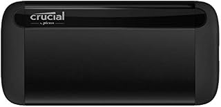 Crucial CT500X8SSD9 X8 500 GB Portable SSD  Up to 1050 MB/s  USB 3.2  External Solid State Drive, USB-C, USB-A
