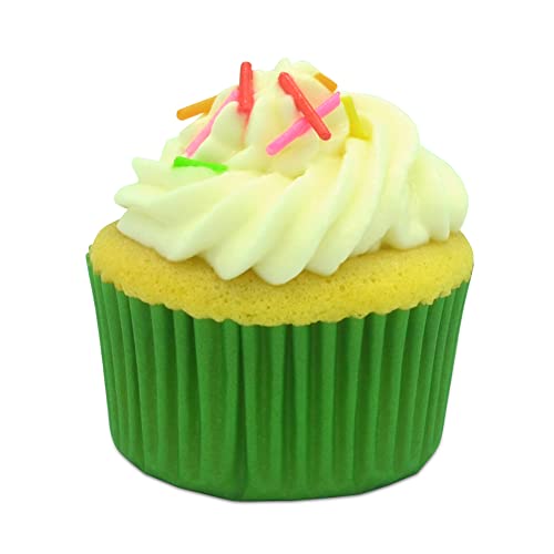 Image of Standard Baking Cups, Classic Green Greaseproof Festive Cupcake Liners, 150-Count