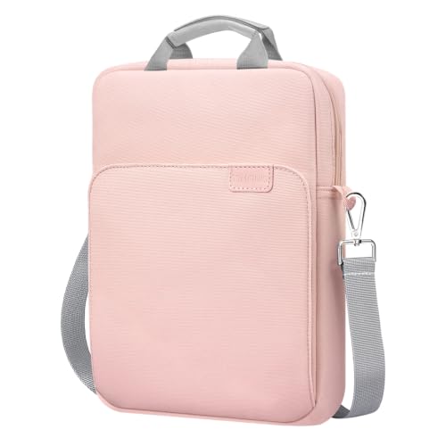 Image of TiMOVO 13 inch Laptop Sleeve for MacBook Neo /Air 2026 Carrying Case, Pink+Grey | Fit Neo A3404 (A18 Pro) & Air A3449 /A3240 (M5 /M4), with Handle & Detachable Shoulder Strap