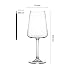 Glasmark KROSNO 1992 Weißweingläser modern 390 ml, 6er Set, Weingläser Set Weißweinkelche Gläser Set Kristallglas