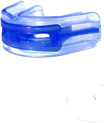 Brain Pad LoPro+ Double Laminated Strap/Strapless Combo in one Adult Mouthguard (Blue/Clear)