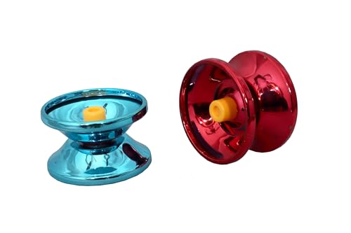 Image of Fine Quality High Gloss Metal-Made Shining YoYo Spinner Toys for Kids with High Speed - Random Color (Pack of 1)