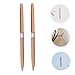 Healeved 2PCS Nail Art Design Tool Kit Fine Tip Pens Metal Rod Striping Brushes for Intricate Patterns Easy DIY Manicure Salon Use Versatile Art Tools for All Skill Levels