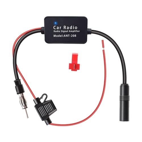 Ysyqkn Radio Antena Automóvil FM Am Dispositivo Potenciador Instalación Rápida Material PP Cable Cobre Adecuado para Automóvil Camión