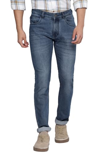 Image of Allen Cooper Slimmy Comfortable Mid Rise Denim Jeans for Men