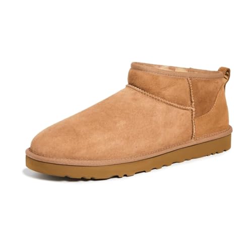 Image of UGG Men's Classic Ultra Mini Fashion Boot, Chestnut, 13 UK