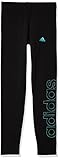Taille élastique adidas Legging pour filles, Noir/rouge menthe, 1314