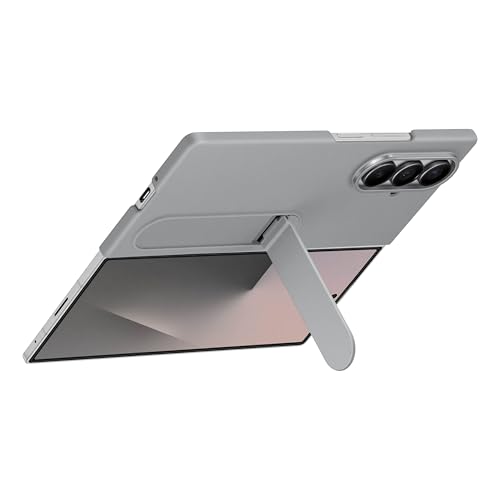 Samsung Galaxy Z Fold7 Silicone Phone Case, Protective Cover with Stand, Secure Grip, Soft, Comfortable Design, US Version, Gray by Samsung - Image 5