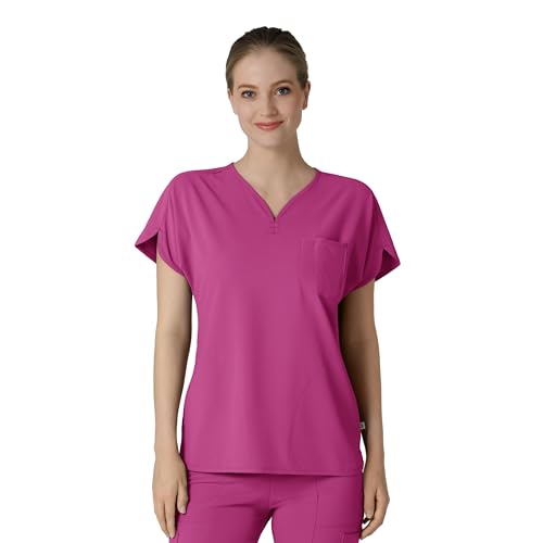 WINK Renew Women's Dolman Scrub Top - Raspberry, L