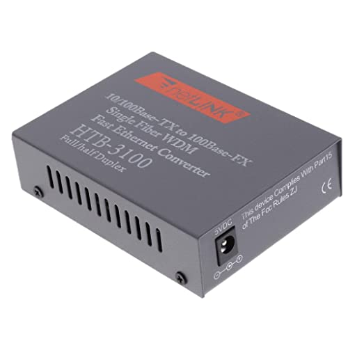 Image of Enakshi A Pair Fiber Optical Converter HTB-3100AB 10 /100Mbps Single Mode 25KM RJ45|Enterprise Networking, Servers|Switches & Hubs |Package Includes:2 Pieces Fiber Optic Converter