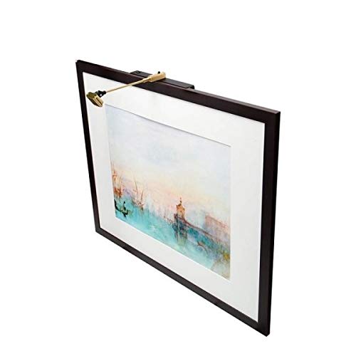 Situ Lighting: Cordless and Rechargeable LED Art and Picture Light - Micro Series USA Made (Brass, C) 2 Light (Artwork up to 36"Wx30"T or 24"Wx48"T))