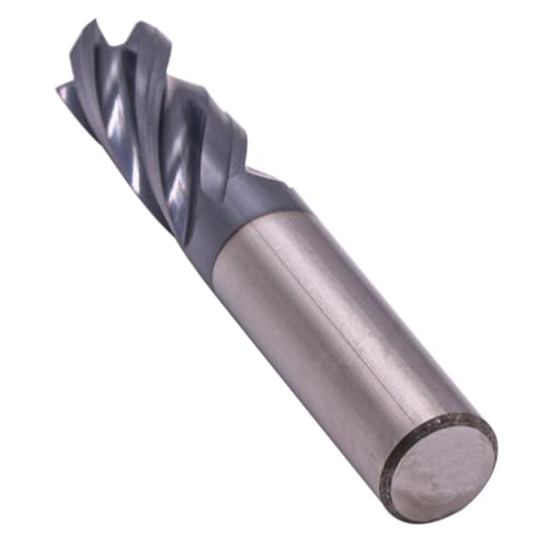 Image of 1 /2 inch 4 Flute Solid Carbide End Mill, 0.015 inch Corner Radius, AlTiN Coated | Variable Helix, 1 /2 inch Cutting Diameter, 1 /2 inch Shank Diameter, 1-1 /4 inch Length of Cut, 3 inch Overall Length