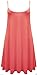 ZJ Clothes Womens Plain Sleeveless Cami Strappy Swing Dress