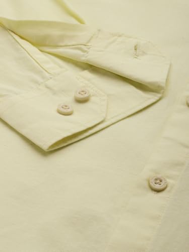 Image of Men's Cotton Linen Solid Shirt | Slim Fit Full Sleeve Casual Shirt | Lightweight | Breaethable | Stylish