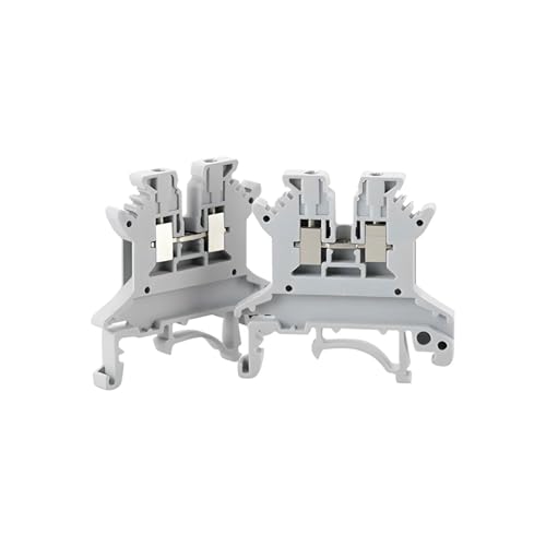 Conector de cable para riel DIN UK-1.5N de conexión por tornillo, pack industrial de 100 4