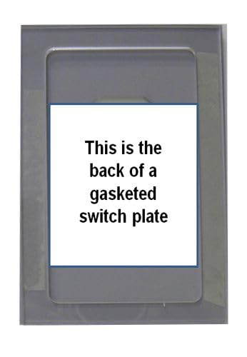 GlassAlike® Single Decora(GFI) | Premium 3/16" Thick Acrylic Mirror GFCI/Rocker Wall Plate Cover with Gasket/Frame for Flush Mount | Oversized 3-7/16"x 5¼" | Looks Like Glass Mirror Only Better|6 Pack