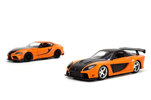 Jada Fast & Furious 1:32 Han's Mazda RX-7 & Toyota GR Supra Twin Pack miniatura 6