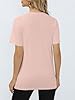 Suncife Women Workout Tops Short Sleeve Gym Shirts Summer Athletic Yoga Loose Fit Tshirts (Pink,XXL) #3