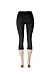 SATINA High Waisted Super Soft Capri Leggings - 20 Colors - Reg & Plus Size (One Size, Black)
