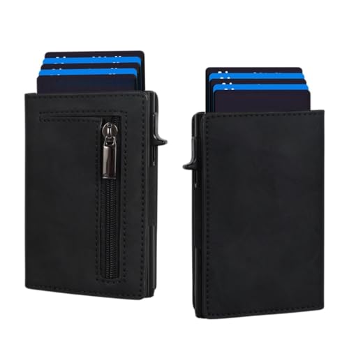 Portefeuille pour homme idéal pour voyage et quotidien avec fermeture éclair de sécurité MEIION
