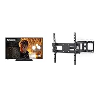 Panasonic TX-50HXW584 4K UHD LED-TV (Fernseher 50 Zoll / 126 cm, HDR), schwarz &amp; Hama TV Wandhalterung (32-65 Zoll TV Halterung für Fernseher bis zu 35 kg, max. VESA 400x400) schwarz
