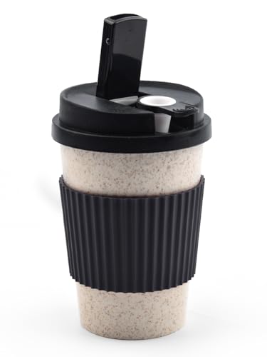 Image of CoBo (Coffee Ceramic Cup) Durable Portable Functional Cups - Black