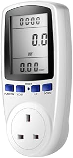 Power Meter, ARCELI Watt Meter, Power Meter UK Plug, LCD Display Electricity Power Consumption Meter with 7 Monitoring Modes Energy Monitor Plug for energy monitor plug