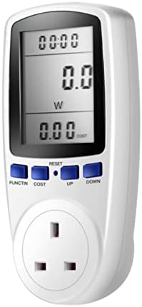 Power Meter, ARCELI Watt Meter, Power Meter UK Plug, LCD Display Electricity Power Consumption Meter with 7 Monitoring Modes Energy Monitor Plug for energy monitor plug