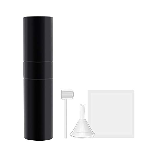 Smaurycoia Perfume Atomizer Bottle Refillable, Mini Portable Perfume Empty Atomizer,Atomizer Spray Bottle,Refill Perfume Dispenser Container for Men and Women (15ml,Blackï¼‰
