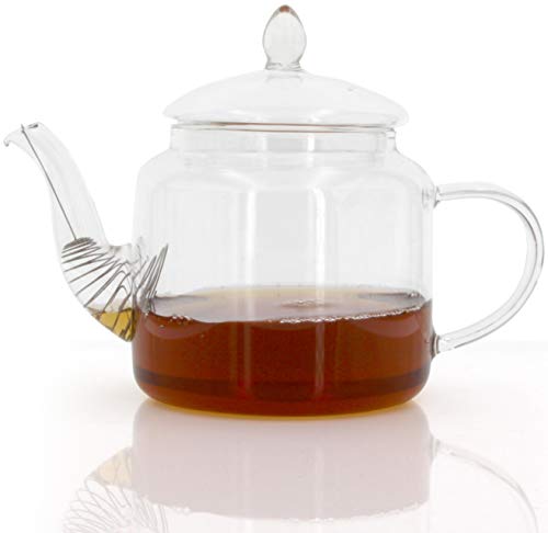 1aTTack.de Tetera té Jarra Jarra Jarra Té Tea Cristal térmico para Bebidas Calientes y frías, Kanne3, 500 ML