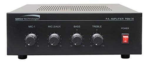 SPECO SPC-PBM30 30W Contractor Series PA Amplifier UL
