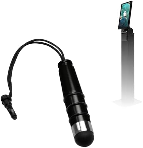 BoxWave Stylus Pen Compatible with TEAMSable Android POS Kiosk with Stand (15 in) - mini Capacitive Stylus, Small Rubber Tip Capacitive Stylus Pen - Jet Black image 2