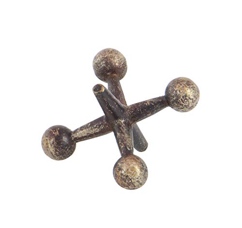 Deco 79 Metal Jack Sculpture, Set Of 3 5", 4", 3"H, Gold #TOP5