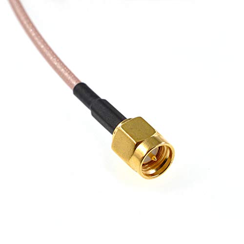 2 cables coaxiales SMA macho a MCX hembra 15cm miniatura 4