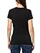 Armani Exchange Women's V Neck Slim Fit Milano Ny Logo Tee, Black/Gold, Medium