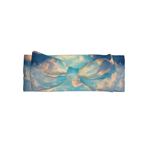 WZYCWB Cloudy Sky - Diadema elástica con lazo para bebé, accesorios para el pelo, adecuada para bebés de 0 a 6 meses, regalo muy significativo