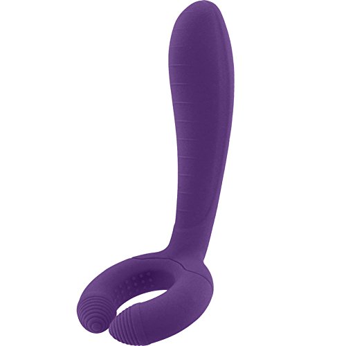 Rianne S Duo Vibe violet foncé sextoy couple vibrant rechargeable