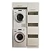 Produktbild Laundreezy Waschmaschinenschrank für Trockner und Waschmaschine, Wäscheschrank und Schrankaufsatz, Weiß - Praktischer Waschmaschinen-Überbauschrank - 117,5 x 200 x 67,5 cm (B/H/T)
