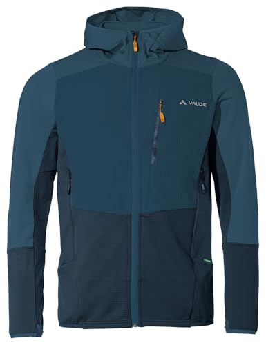 Chaqueta de forro polar VAUDE Monviso de hombre con capucha cálida y alta transpirabilidad