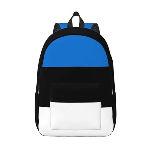 Mochila de mano para laptop con bandera de Estonia de viaje mujer