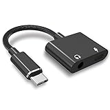USB Type-C to 3.5 mm【MFi認証品】USB-C to Auxオーディオドングルケーブル 変換アダプター 3.5mm 2in1 急速充電 同時 通話 リモコン 音楽 二股ケーブル 純正チップgalaxy/Xperia/Google pixel/iPad/iPad Pro/Android/Type Cなど機器に適用 image